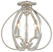 Minka-Lavery 4983-613 - Tilbury - 3 Light Semi Flush
