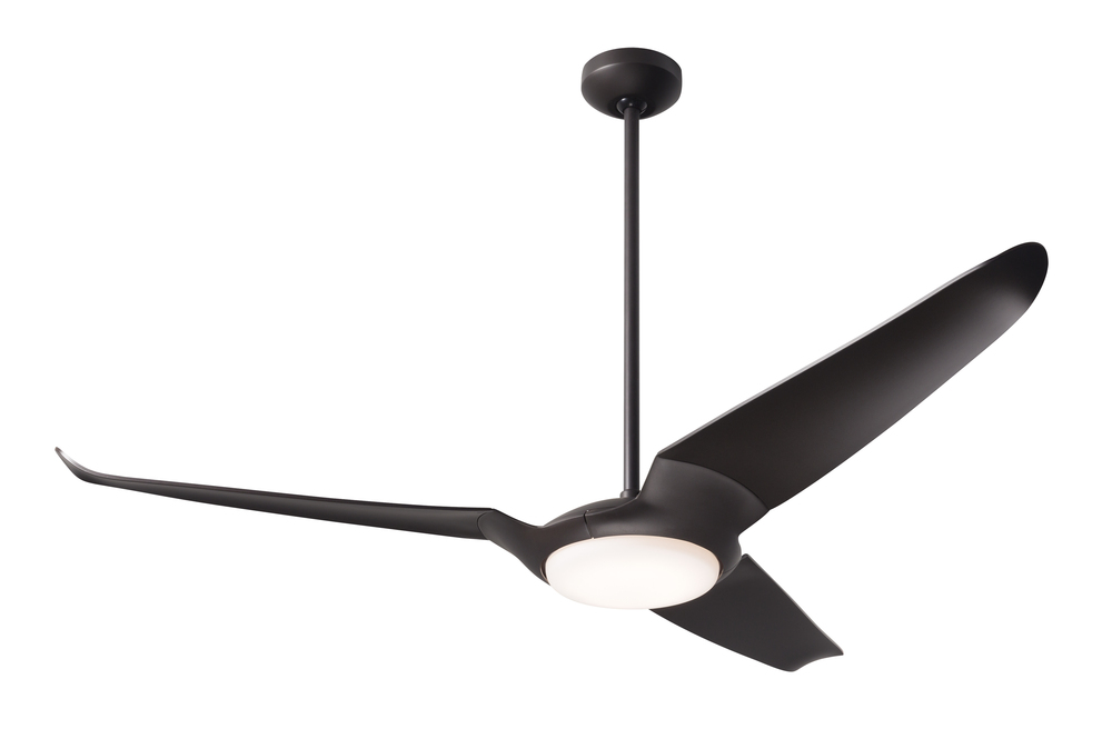 IC/Air (3 Blade ) Fan; Dark Bronze Finish; 56" White Blades; 20W LED; Wall Control
