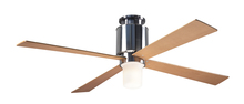 Modern Fan Co. LAP-FM-BN-50-MP-552-002 - Lapa Flush Fan; Bright Nickel Finish; 50" Maple Blades; 17W LED; Fan Speed and Light Control