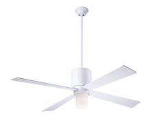 Modern Fan Co. LAP-GW-50-SV-552-002 - Lapa Fan; Gloss White Finish; 50" Silver Blades; 17W LED; Fan Speed and Light Control (3-wire)