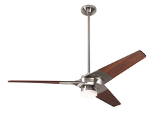 Modern Fan Co. TOR-BN-52-MG-271-002 - Torsion Fan; Bright Nickel Finish; 52" Mahogany Blades; 17W LED; Fan Speed and Light Control