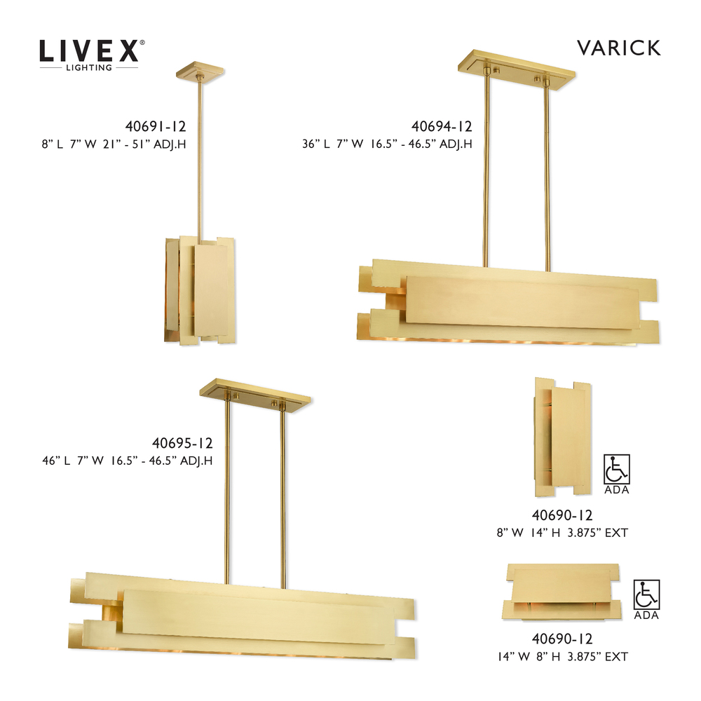 1 Lt Satin Brass Mini Pendant