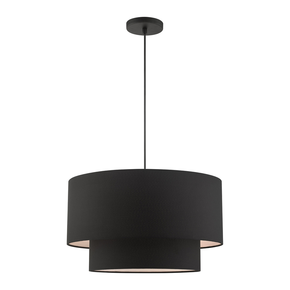 3 Lt Black Pendant