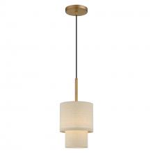 Livex Lighting 58891-48 - 1 Light Antique Gold Leaf Mini Pendant
