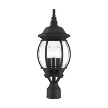 Livex Lighting 7526-14 - 3 Lt Textured Black Outdoor Post Top Lantern