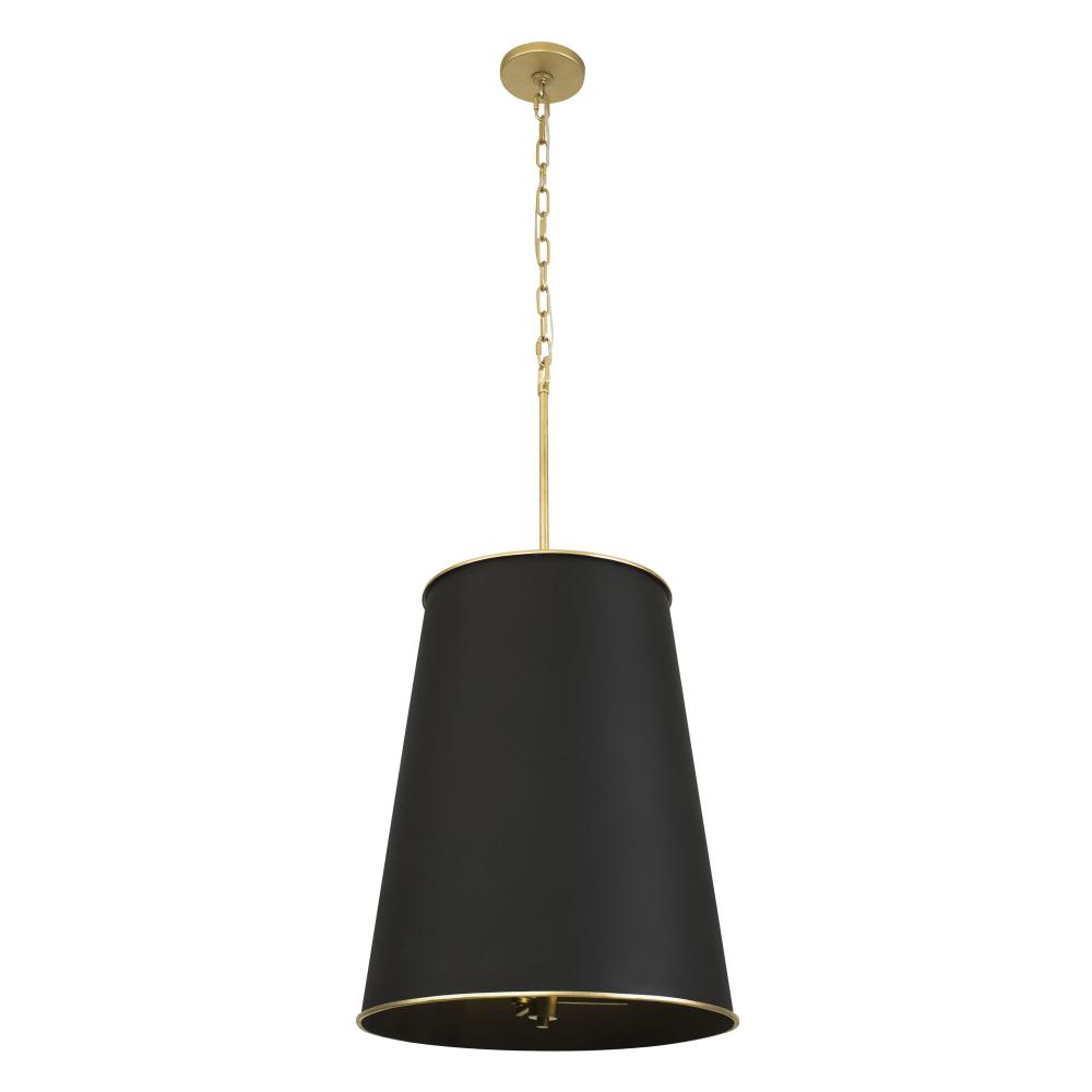 Coco 9-Lt Foyer - Matte Black/French Gold