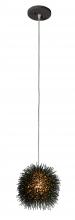 Varaluz 169M01SBL - Urchin 1-Lt Uber Mini Pendant - Black