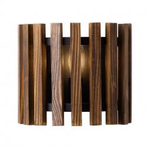 Varaluz 387W01MBW - Suratto 1 Light   Sconce - Matte Black/Medium Walnut