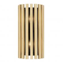 Varaluz 387W02MBH - Suratto 2 Light   Sconce - Matte Black/Honey Blonde