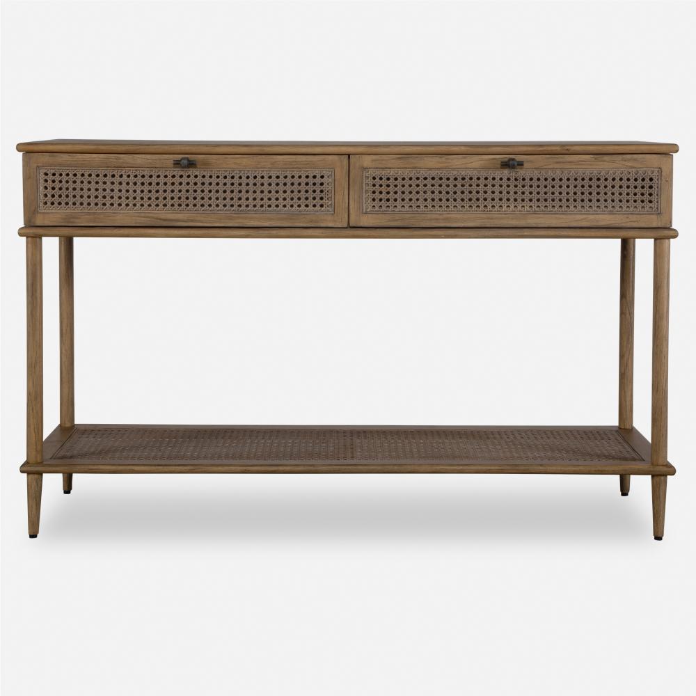 Uttermost Coast Rattan Console Table