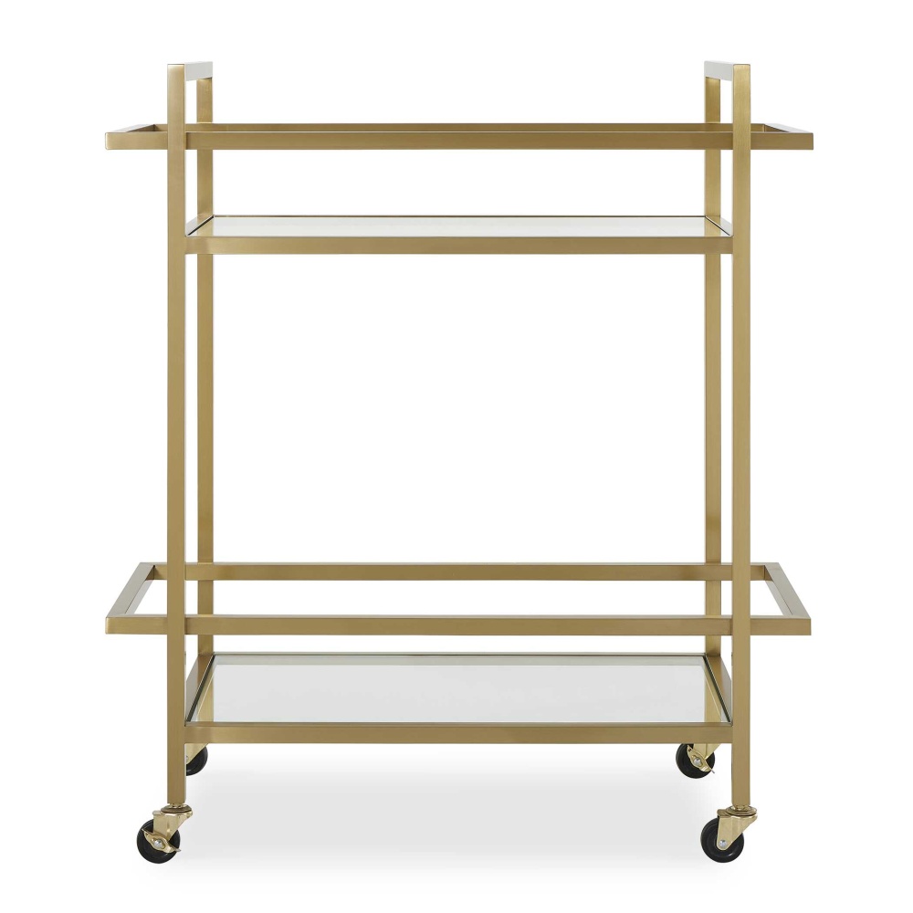 Uttermost Erena Brass Bar Cart