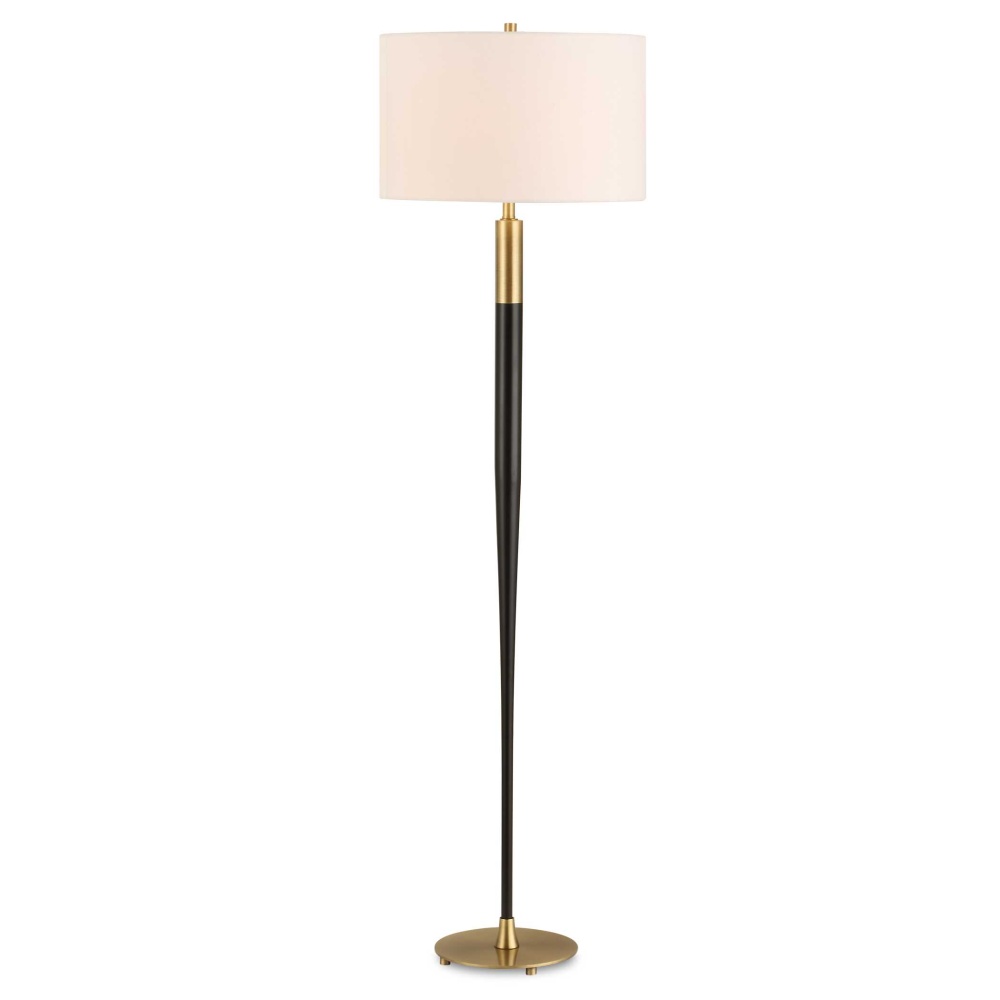 Uttermost Stowe Satin Black Floor Lamp