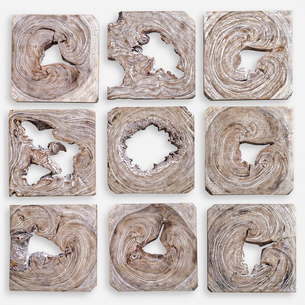 Uttermost Bahati Wood Wall Art Set/9