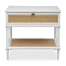 Uttermost 50154 - Uttermost Coast White Rattan Side Table