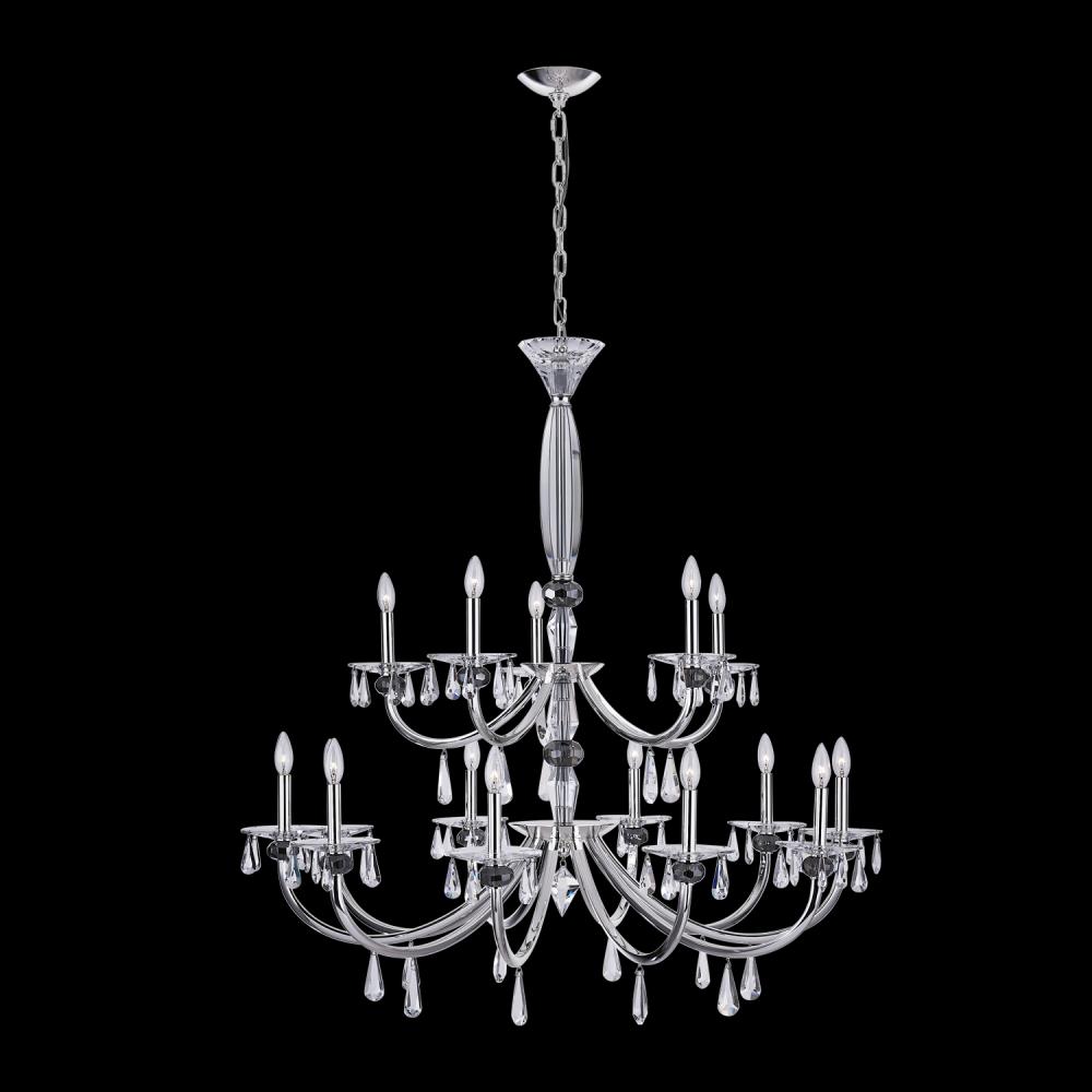 PASSO 15 LT SILVER CHANDELIER