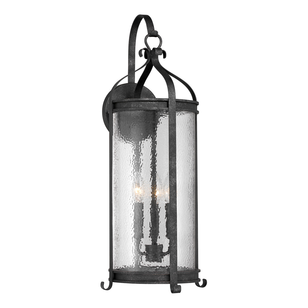 Preston 3-Light Outdoor Wall Lantern in Iron Oxide