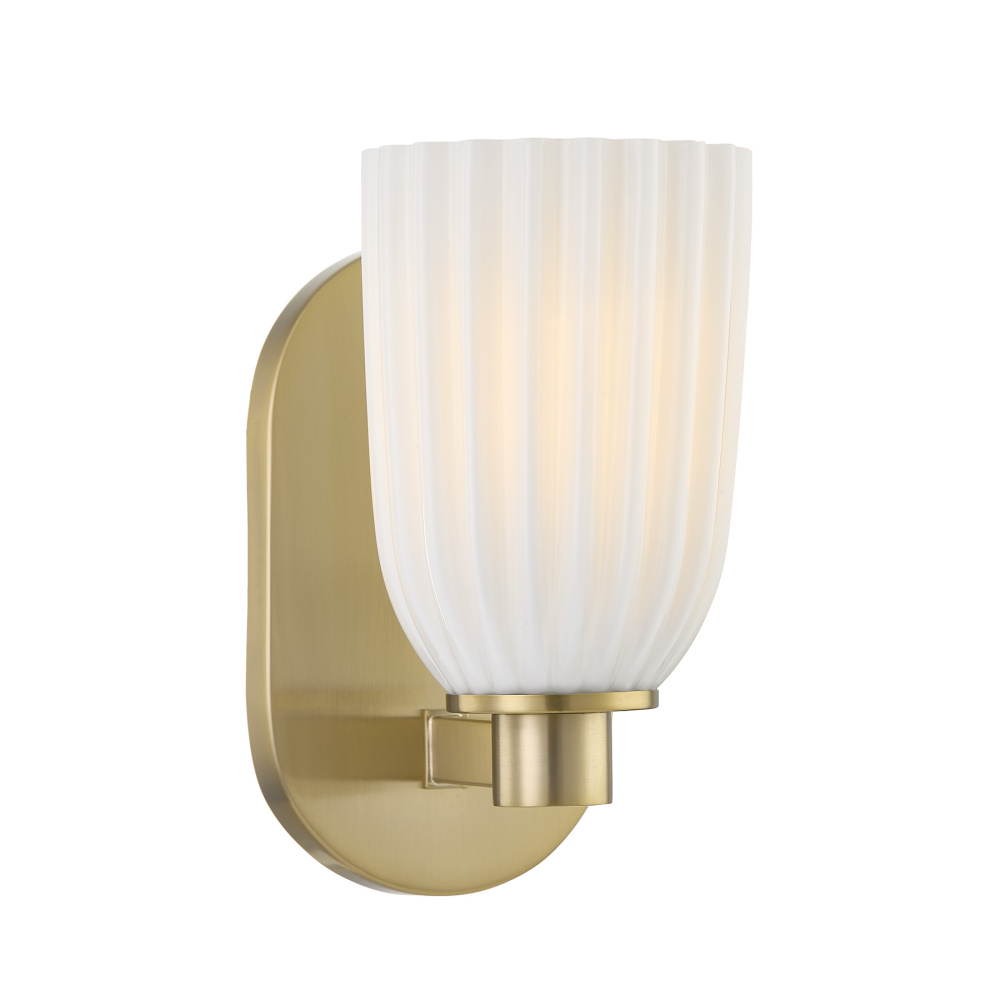 Baldwin 1-Light Wall Wall Sconce in Noble Brass