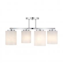 Savoy House 6-4693-4-11 - Herron 4-Light Ceiling Light in Chrome