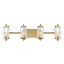 Savoy House 8-3024-4-322 - Holton 4-Light Bathroom Vanity Light in Warm Brass