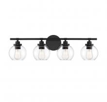Savoy House 8-4050-4-BK - Carson 4-Light Bathroom Vanity Light in Matte Black