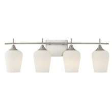 Savoy House 8-6030-4-SN - Octave 4-Light Bathroom Vanity Light in Satin Nickel