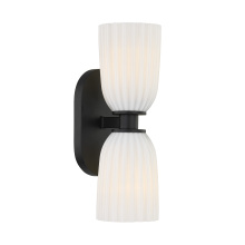 Savoy House 9-1245-2-BK - Baldwin 2-Light Wall Wall Sconce in Matte Black