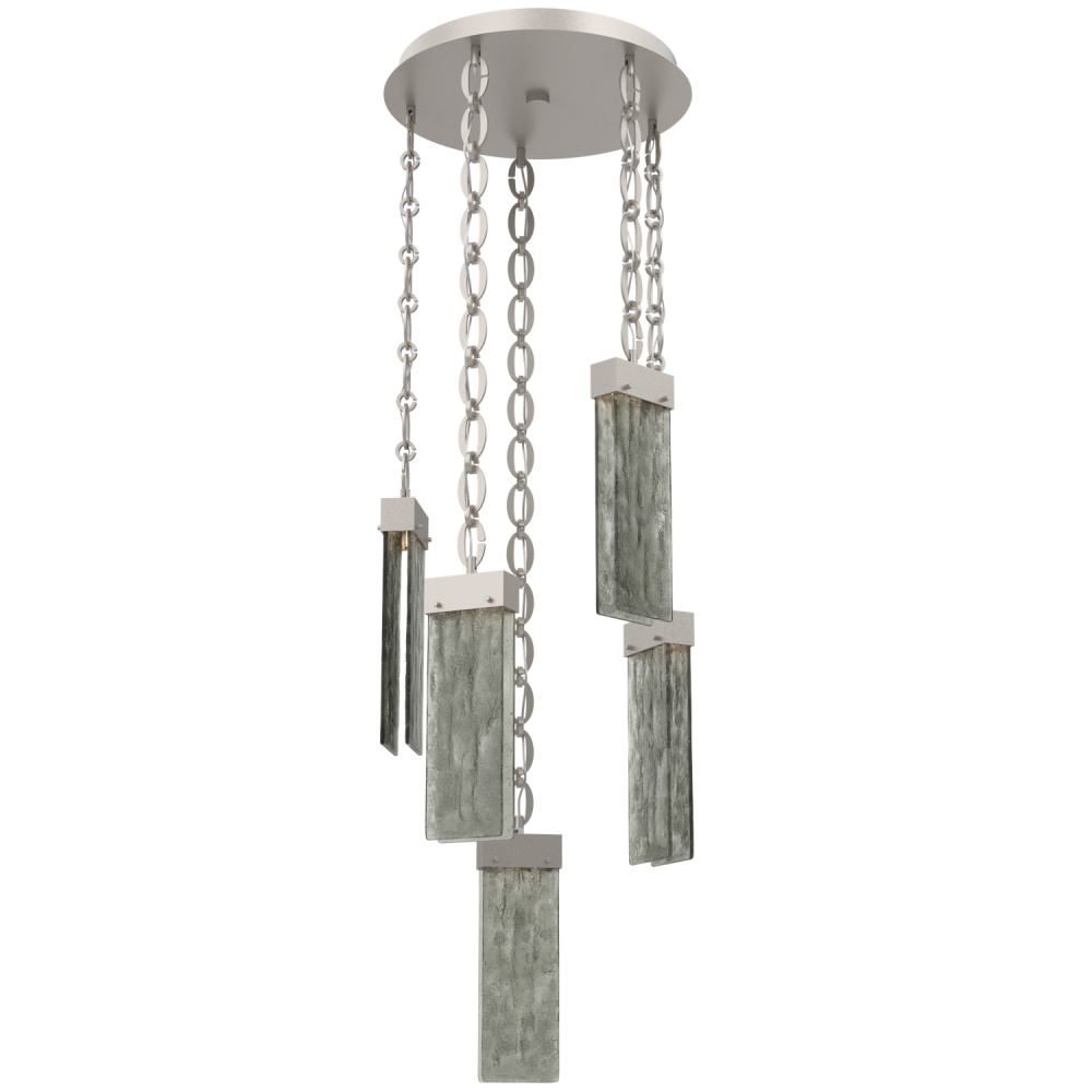 Parallel Round 5pc Multi-Pendant with Chain