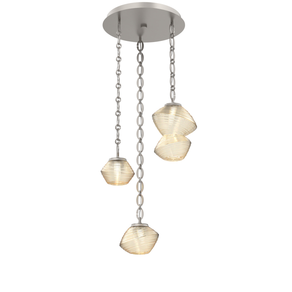 Mesa Round 3pc Multi-Pendant with Chain