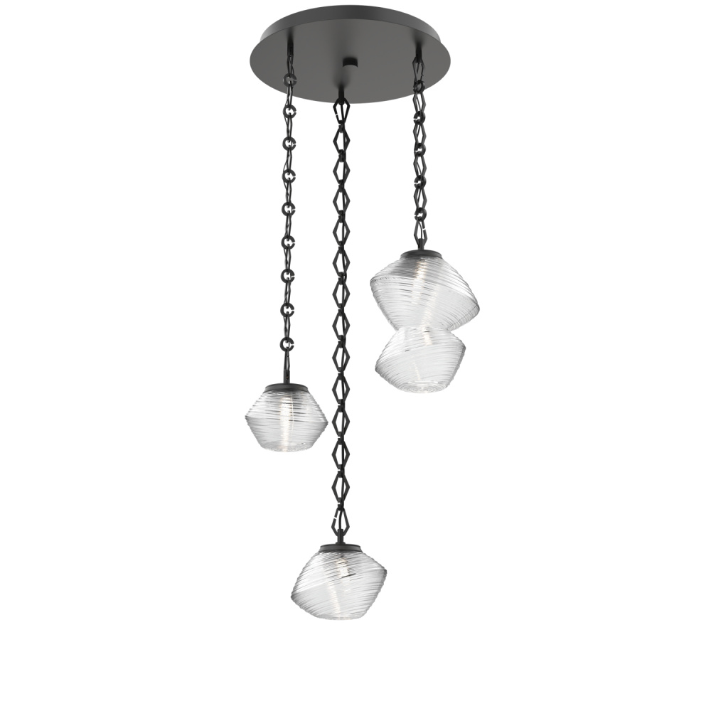 Mesa Round 3pc Multi-Pendant with Chain