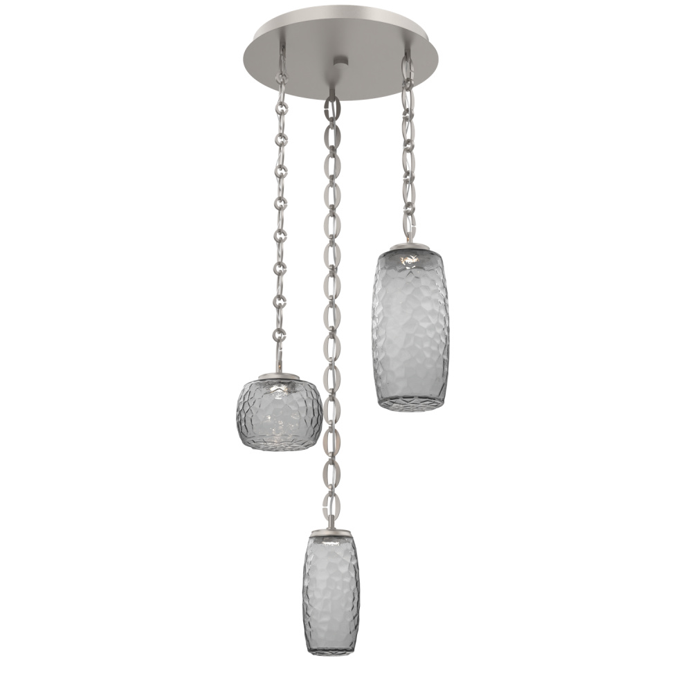Vessel Round 3pc Multi-Pendant with Chain