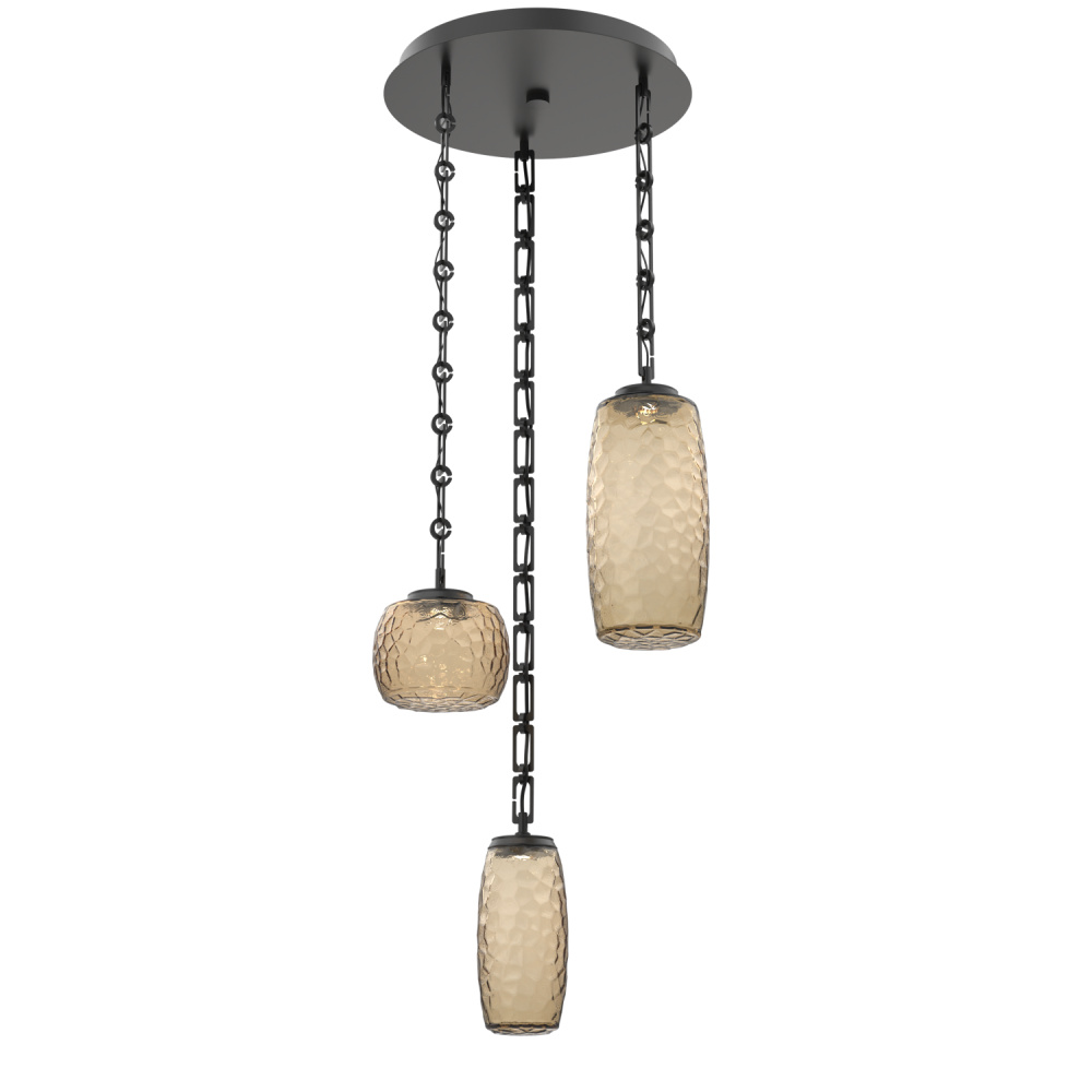 Vessel Round 3pc Multi-Pendant with Chain