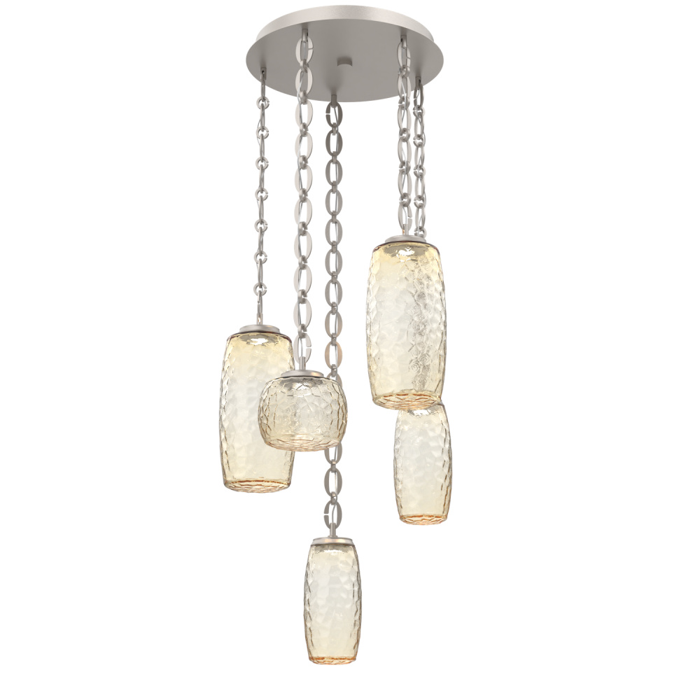 Vessel Round 5pc Multi-Pendant with Chain
