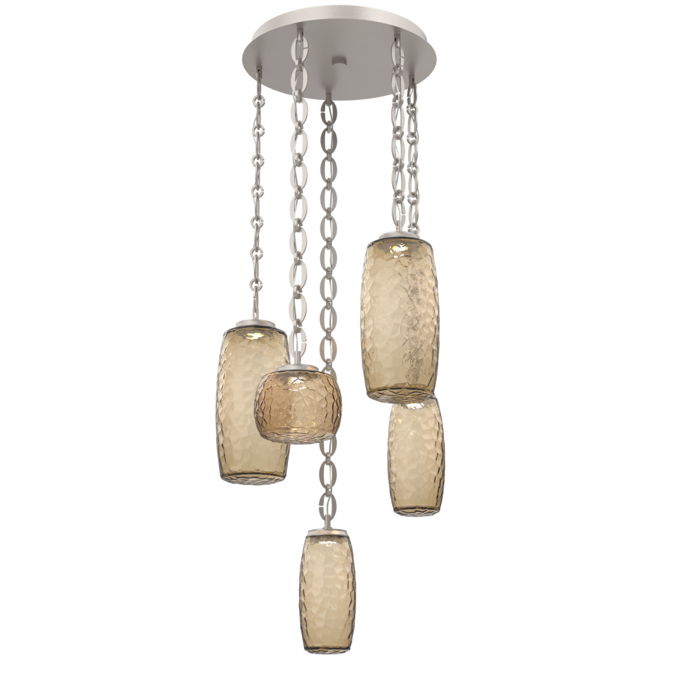 Vessel Round 5pc Multi-Pendant with Chain