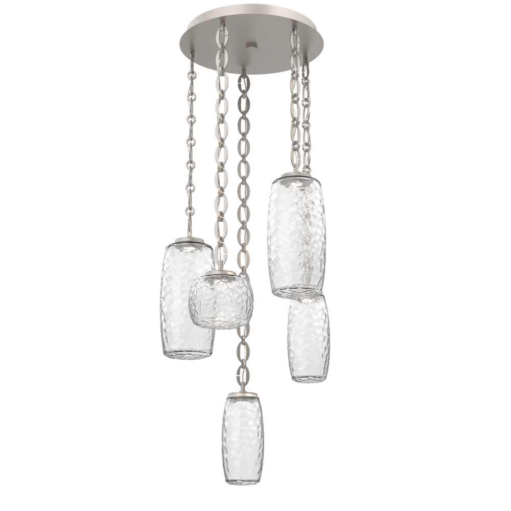 Vessel Round 5pc Multi-Pendant with Chain