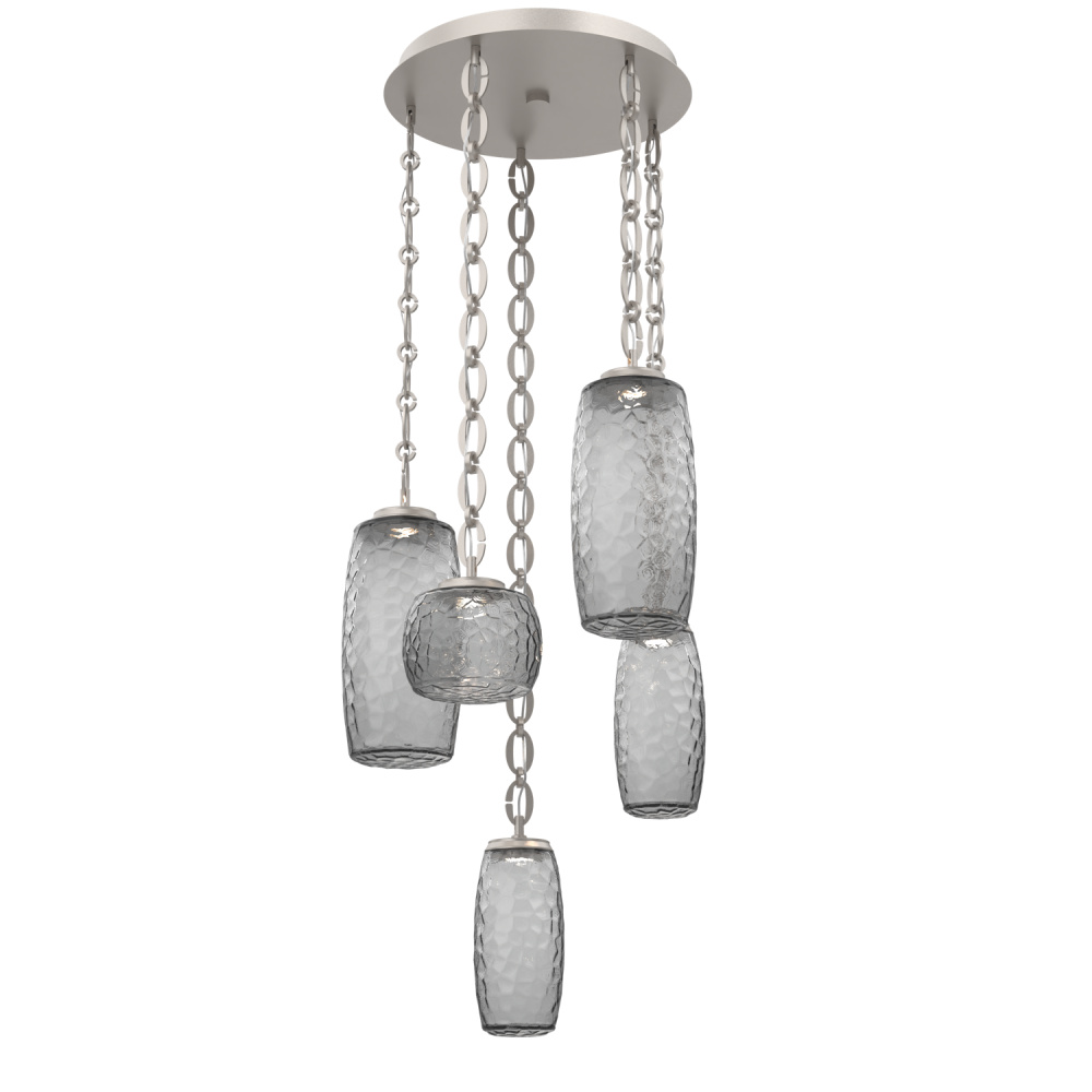 Vessel Round 5pc Multi-Pendant with Chain