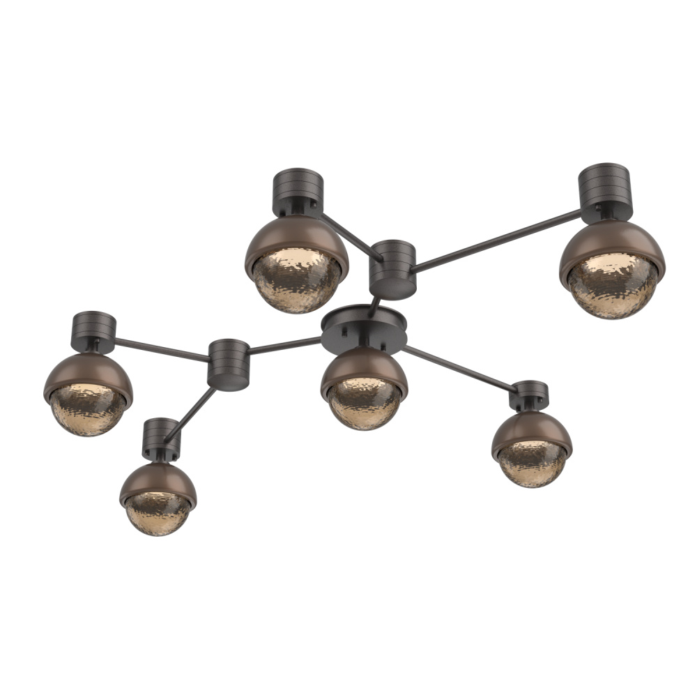 Cabochon Flush Mount Wall Sconce Graphite
