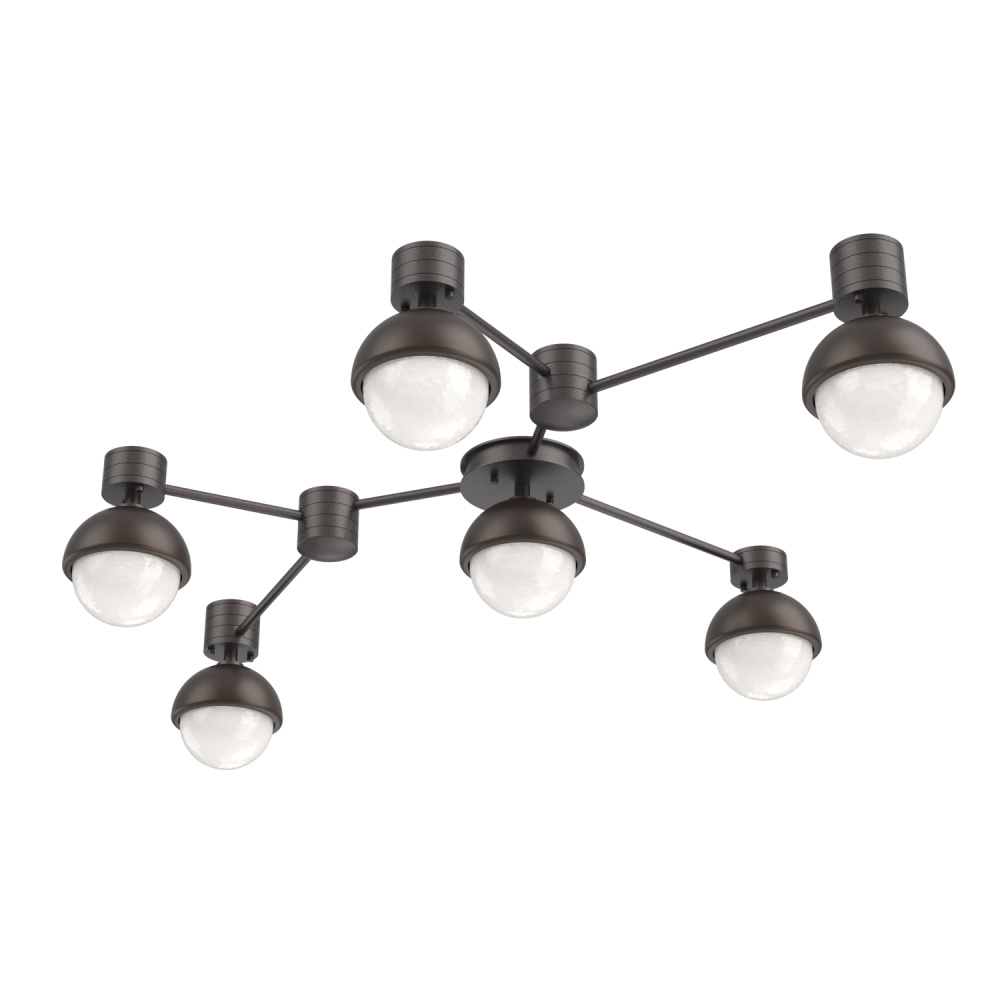 Cabochon Flush Mount Wall Sconce Graphite