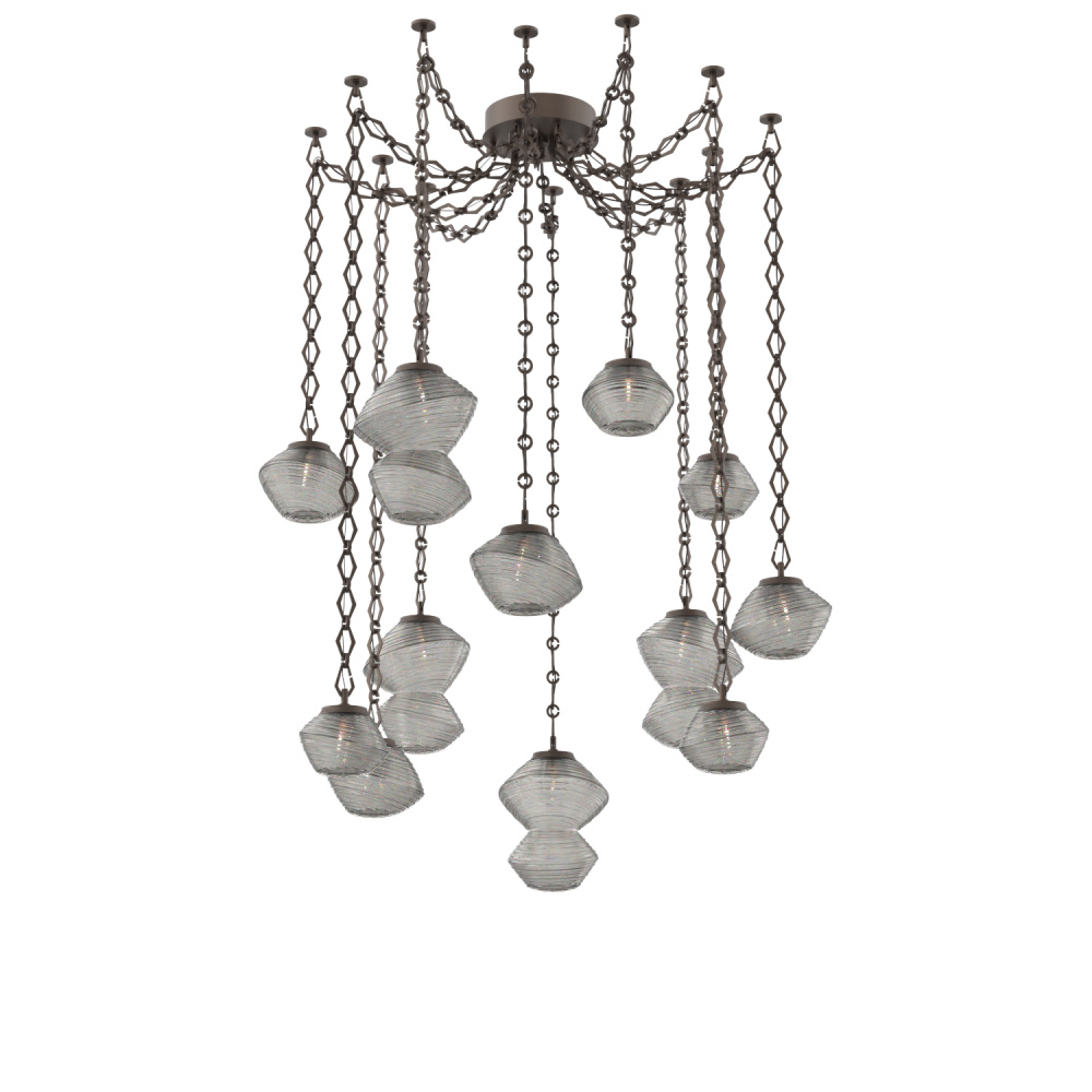 Mesa Multi Light Pendant Flat Bronze