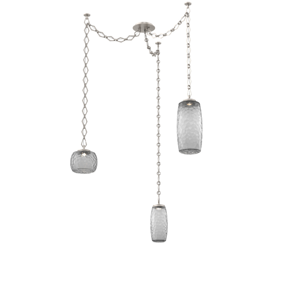 Vessel Multi Light Pendant Beige Silver