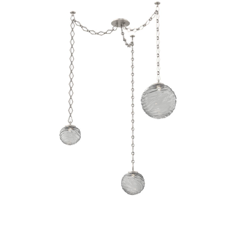 Gaia Multi Light Pendant Beige Silver