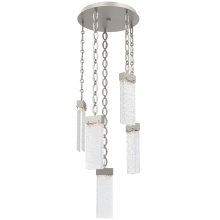 Hammerton CNB0042-05-BS-CR-CH2-L1 - Parallel Round 5pc Multi-Pendant with Chain