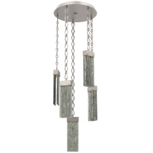 Hammerton CNB0042-05-BS-SG-CH1-L1 - Parallel Round Chain 5pc Multi-Pendant