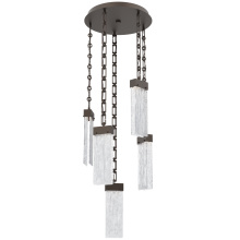 Hammerton CNB0042-05-FB-CG-CH3-L1 - Parallel Round 5pc Multi-Pendant with Chain