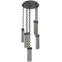 Hammerton CNB0042-05-MB-SG-CH2-L3 - Parallel Round 5pc Multi-Pendant with Chain