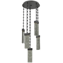 Hammerton CNB0042-05-MB-SG-CH3-L1 - Parallel Round 5pc Multi-Pendant with Chain