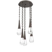 Hammerton CNB0078-05-FB-C-CH1-L3 - Raindrop Round 5pc Multi-Pendant with Chain