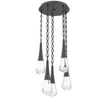 Hammerton CNB0078-05-MB-C-CH1-L1 - Raindrop Round 5pc Multi-Pendant with Chain