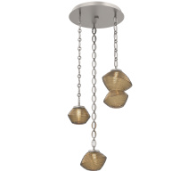 Hammerton CNB0089-03-BS-B-CH2-L1 - Mesa Round 3pc Multi-Pendant with Chain