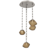Hammerton CNB0089-03-BS-B-CH3-L1 - Mesa Round 3pc Multi-Pendant with Chain