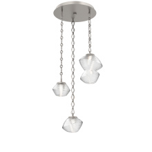 Hammerton CNB0089-03-BS-C-CH1-L1 - Mesa Round 3pc Multi-Pendant with Chain